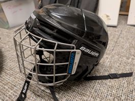 Eishockeyhelm Bauer IMS 5.0 schwarz Grösse L gebraucht