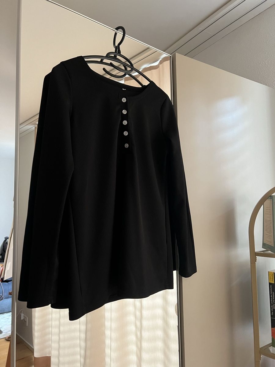 Camicette: Schwarze Bluse mit langen Ärmeln, Grösse S/XS – Usato da Zürich venduto da dan_8cvc