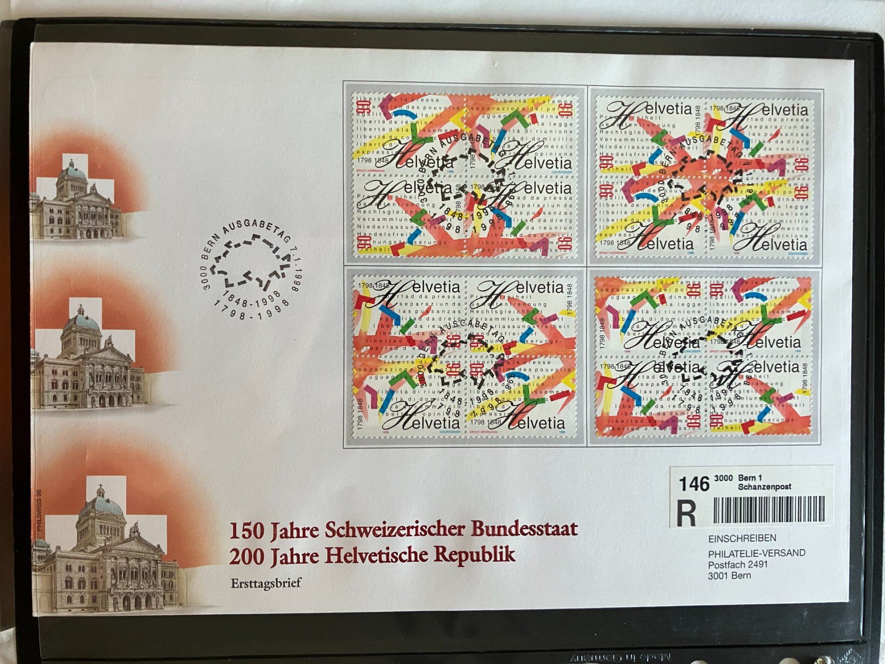 Tutti i francobolli: 150 Jahre Schweizer Bundesstaat – Nuovo (secondo la descrizione) da Menzingen venduto da Wlukas