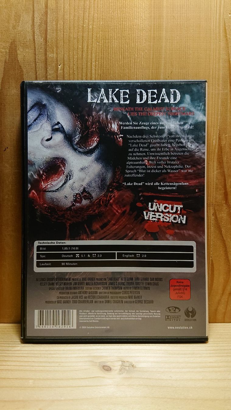Alle DVDs: LAKE DEAD DVD Uncut Version – Gebraucht aus Wilderswil von Exebub 1