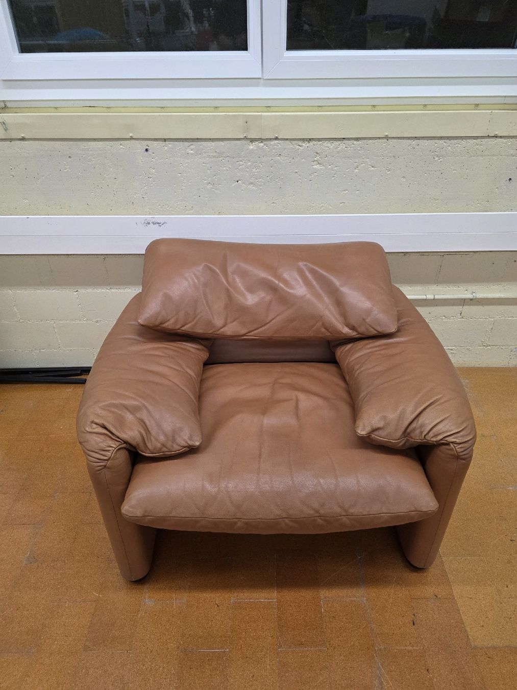 Cassina Sessel: Designer Sessel Cassina Maralunga Leder – Gebraucht aus Lichtensteig von UsedIN 6