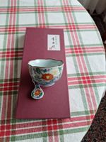 5x Japanische Teeschalen Set mit Löffel, Wintertee, Neu!