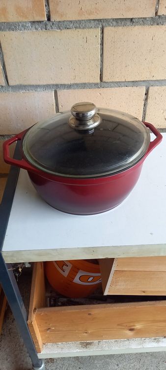 Omada Design Acryl-Schale Mit Diamantschliff – Ø 26 Cm, 3 Liter, Stapelbar, Spülmaschinenfest, Made In Italy, Rot