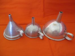 3 Trichter Alu Aluminium
