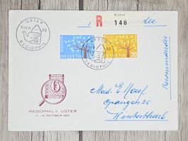 CL11 Enveloppe + Timbre Suisse 1962