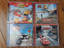 Cars, Planes, Super Wings, Helden der Stadt - 4 Kinder CD's