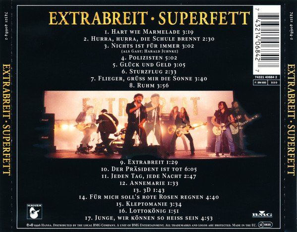 CD: CD Extrabreit - Superfett (1996) – Usato da Möriken AG venduto da mineralia 1