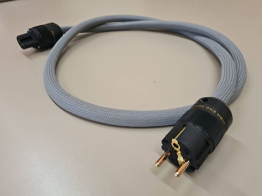 Câble Secteur HIFI Lavardin Type CMR – 2 Mètres, Noir, Fabriqué En France, Occasion