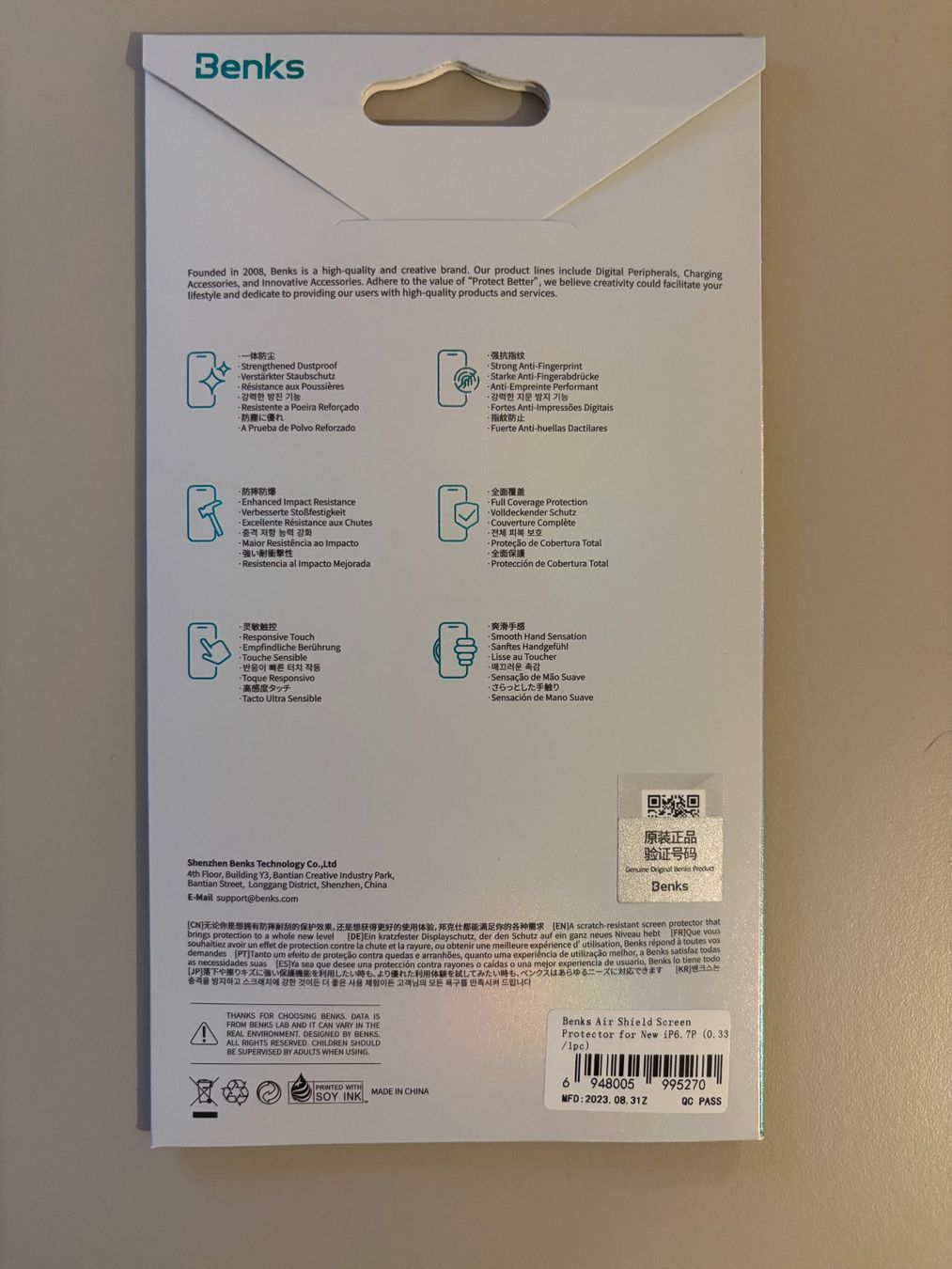 Apple Telefoni cellulari / Smartphones: Protection ecran iphone 15 pro max / Benks – Nuovo e nell'imballaggio originale da Lausanne venduto da mel_j9xg 1