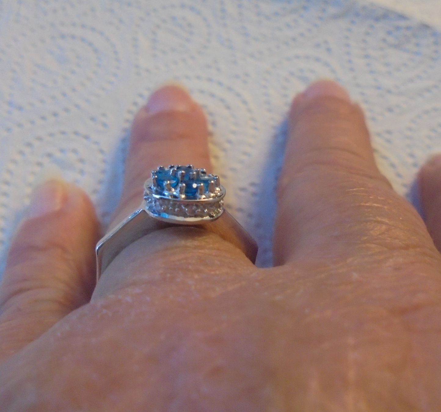 Ringe: Echtschmuck: Neonblauer Apatit-Silberring 17/53 – Neu (gemäss Beschreibung) aus Zuchwil von maumauchi 5