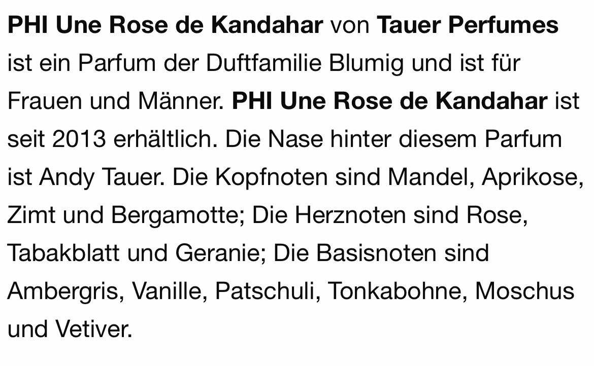 Profumi & Eau de Toilette: TAUER Phi Une Rose de Kandahar 2 ml Abfüllung – Nuovo (secondo la descrizione) da St. Gallen venduto da lfs_nxl8 2
