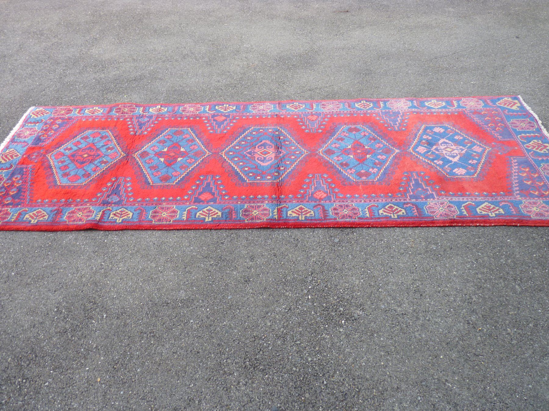Tappeti: Wunderschöner Orientteppich, Handarbeit, Rot/Blau, 106x295cm – Usato da Küsnacht ZH venduto da zoliboli01 9