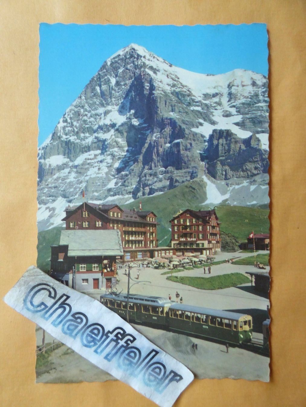 Cartoline postali: 1965 Kleine Scheidegg mit Eiger – Usato da Zürich venduto da Chaeffeler