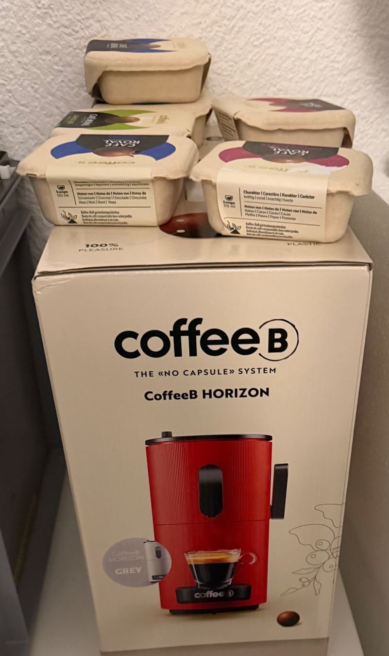 Coffee B Kaffeemaschinen & Espressomaschinen: CoffeeB Horizon Rot – Neu und originalverpackt aus Niederönz von steckroger 1