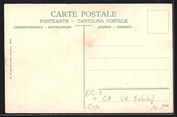 Cartoline postali: AK Luzern, Bahnhof, Pilatus – Usato da Berlin venduto da bartko-reher 1