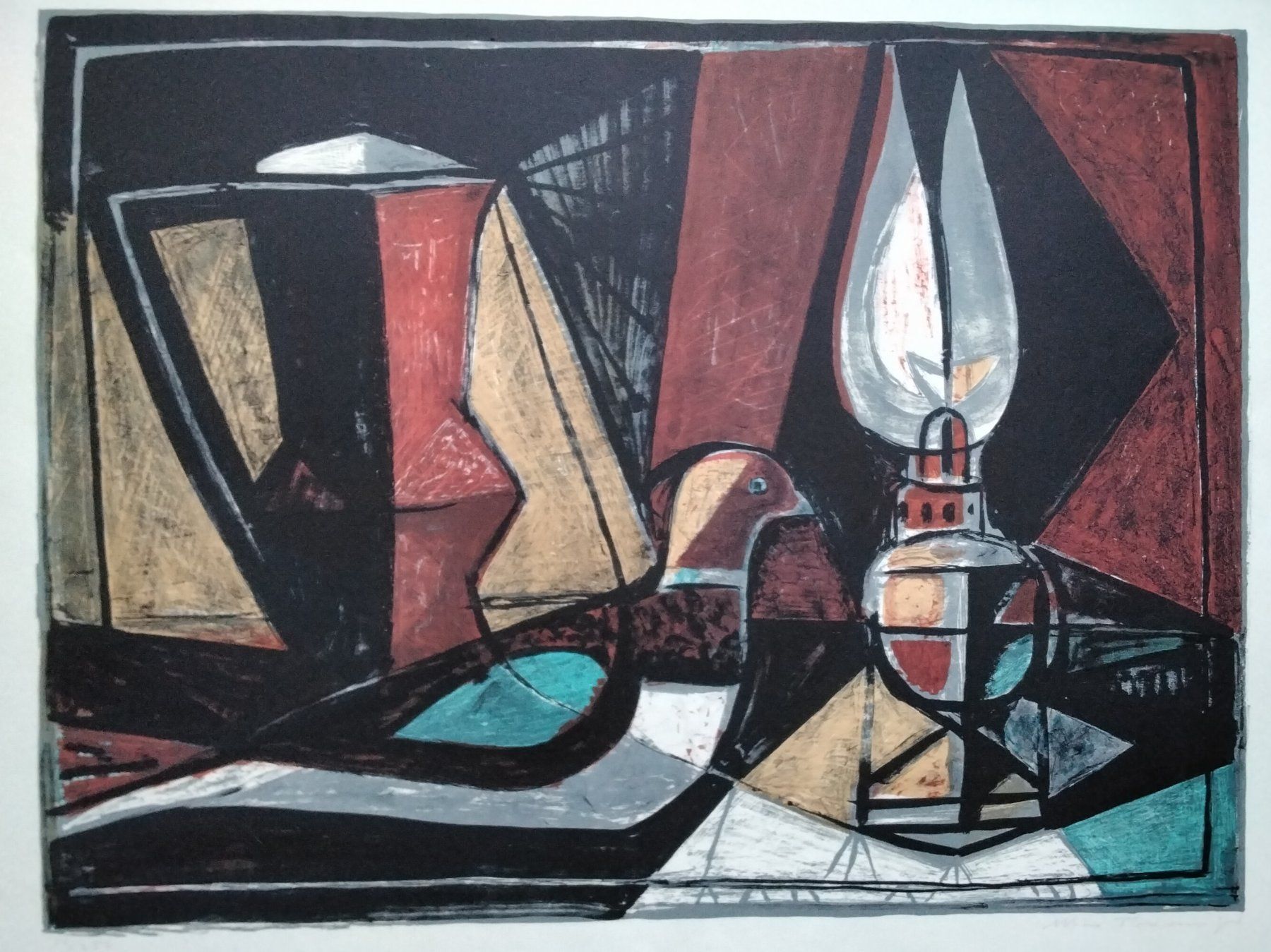 Grafica & Litografie: Max Truninger Grosse Lithographie num. und signiert – Usato da Cavigliano venduto da zamamasa