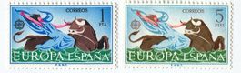 Briefmarken "Raub der Europa". Spanien