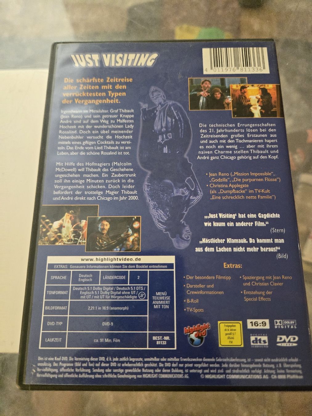 Tutti i DVDs: Just Visiting DVD – Usato da Bussigny venduto da Kfdlt 1