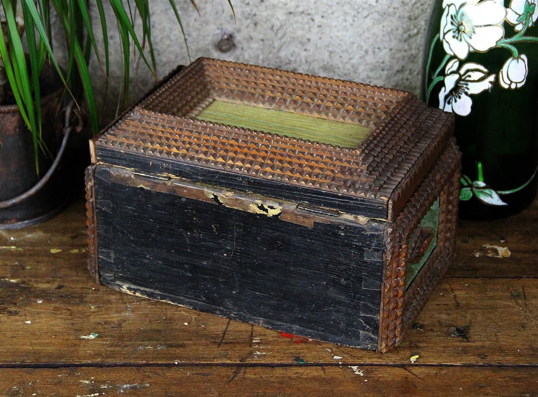 Schmuckkästen: Tramp Art, Holzbox, Zigarrenkiste, Kunst – Gebraucht aus Birrwil von brandschatz_birrwil 7
