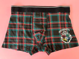 Boxershorts HARRY POTTER HOGWARTS, Grösse M, Schwarz/mehrfar