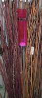 6 Stk. Gartenstecker Windlicht Glas, für Teelichter, PINK