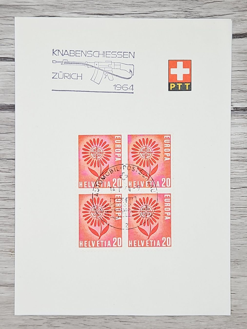 Alle Briefmarken: CL13 PTT  + Timbre Suisse 1964 – Gebraucht aus Cousset von Patrick_Collections