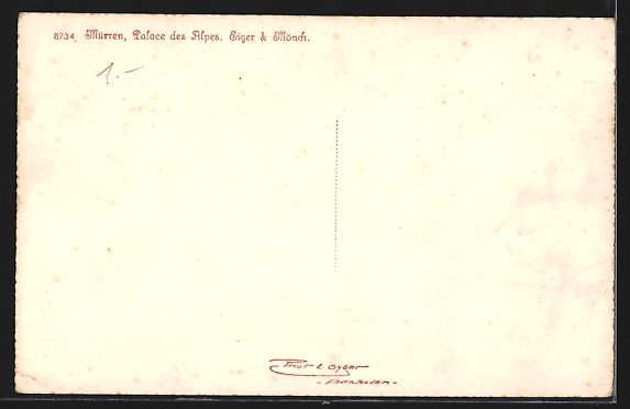 Cartes postales: Mürren, Palace des Alpes, Eigen, Mönch – D'occasion à Berlin par bartko-reher 1