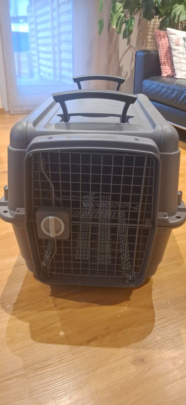 Gabbie, trasporto & Sicurezza: Transportbox Anione, M, Hund oder Katze – Usato da Menznau venduto da cor_57cb