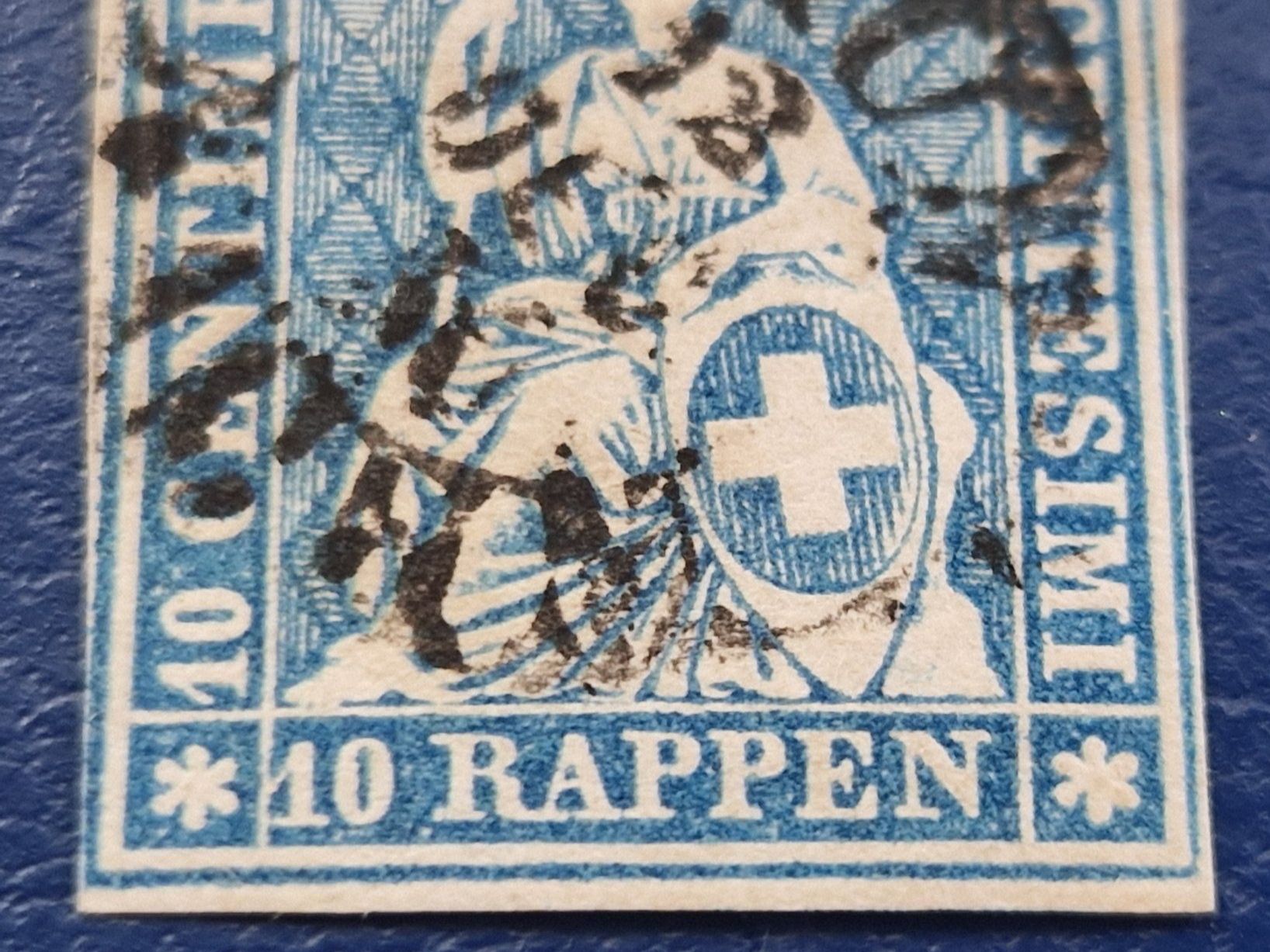 Tutti i francobolli: Strubel 23G, Thun, ab 1.- – Usato da Burgdorf venduto da Glossy01 2