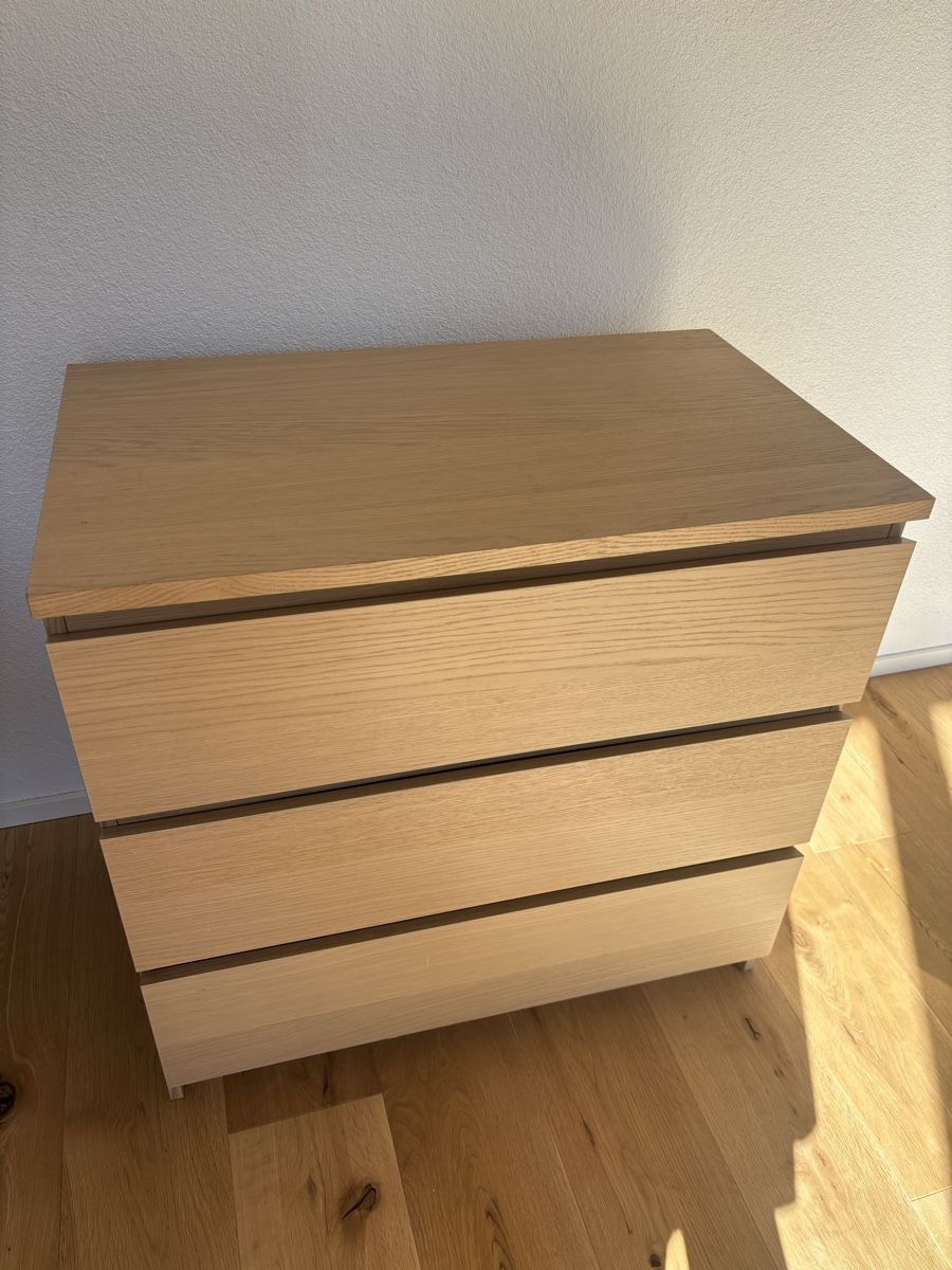 Cassettiere: Kommode Eicheoptik 3 Schubladen guter Zustand – Usato da Biel/Bienne venduto da nig_j8st 2