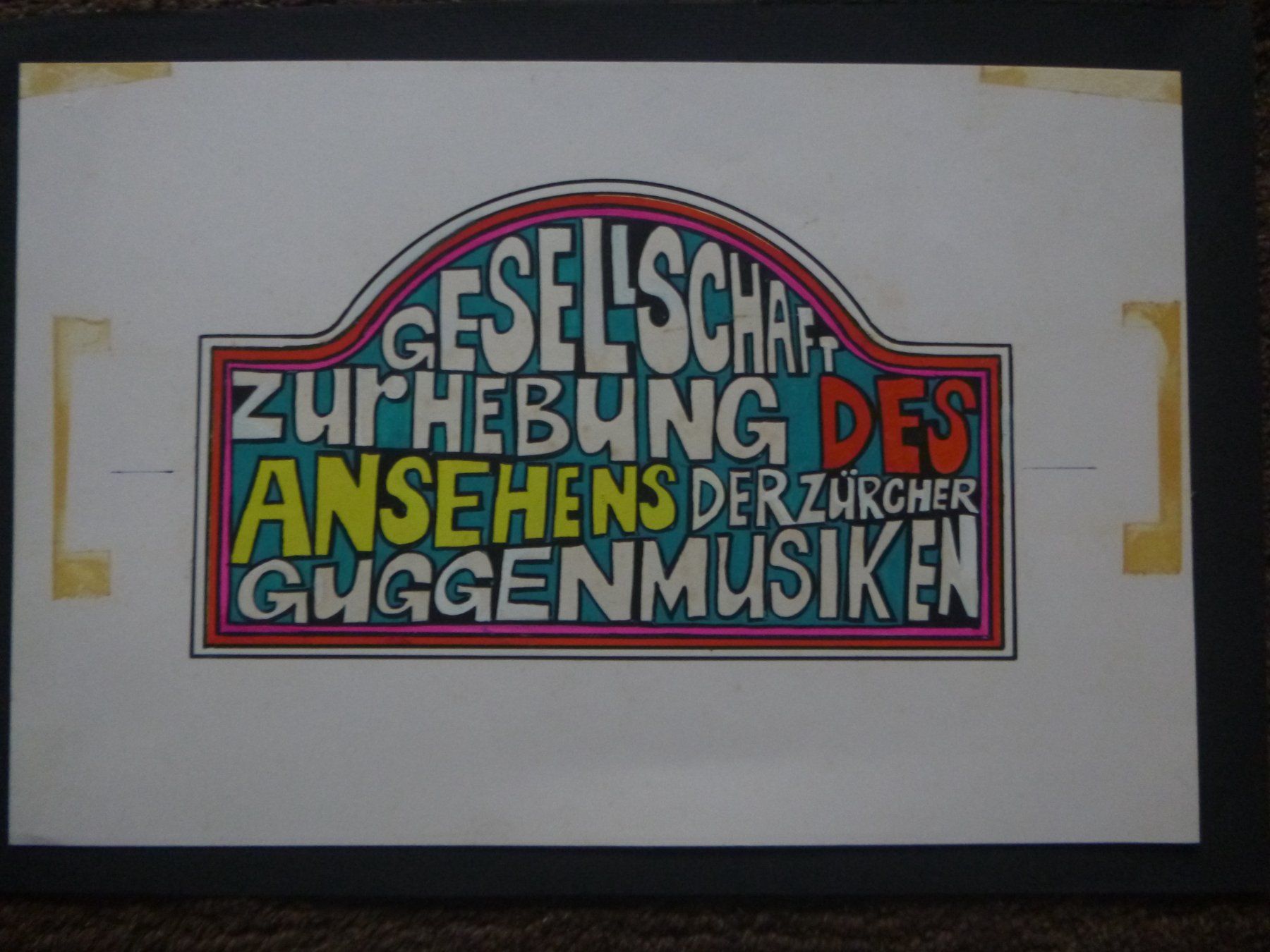 Foto & Immagini: Originaldruck Gesellschaft Guggenmusiken – Usato da Diessenhofen venduto da farbschatten 1