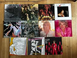 LP Sammlung Rod Stewart, 12 Vinyl top, Details Pressungen
