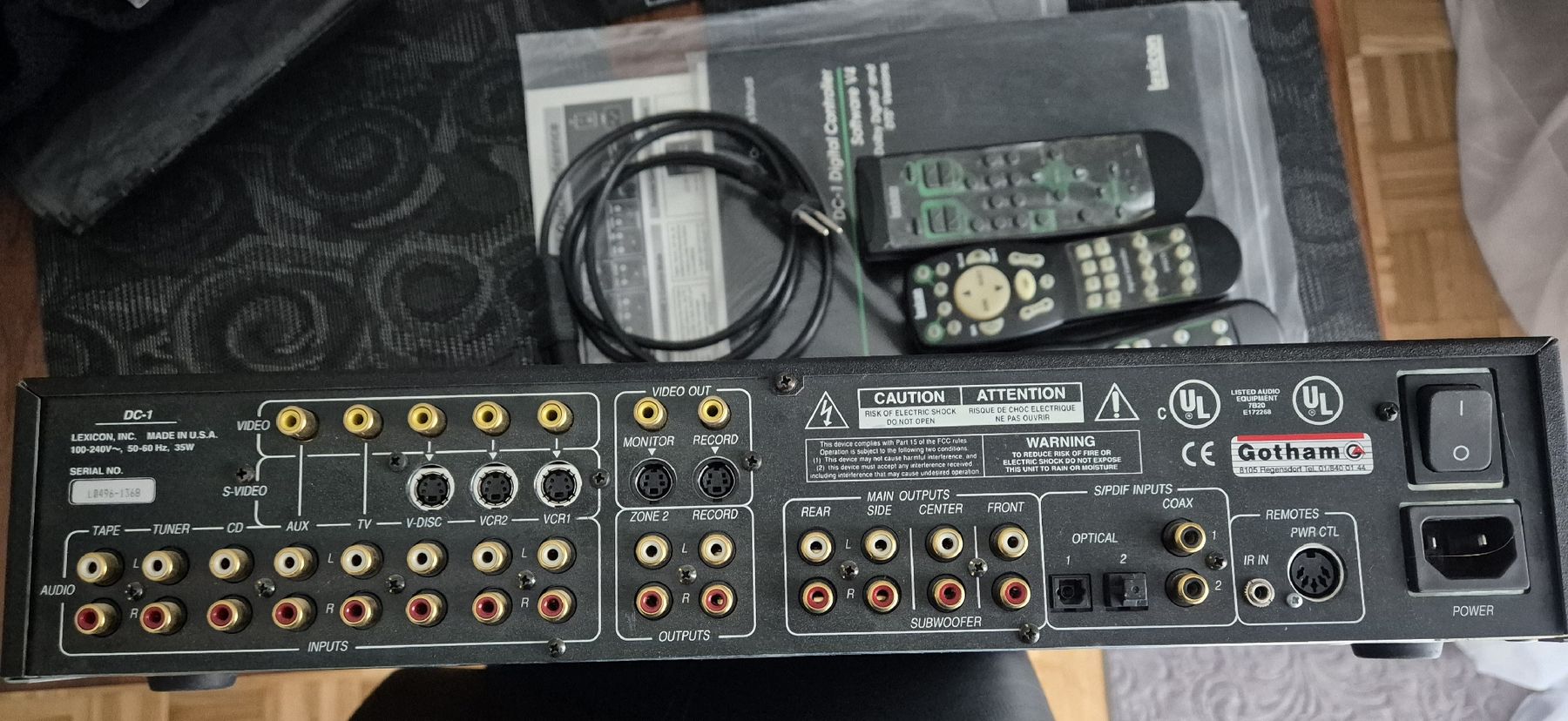 Lexicon Equalizzatori: Lexicon DC1 CP3+ THX EX, DTS, DOLBY DIGITAL, Modulator – Usato da Zürich venduto da Sunstar7 1