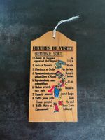 Écriteau Bienvenue Porte Heures de Visite