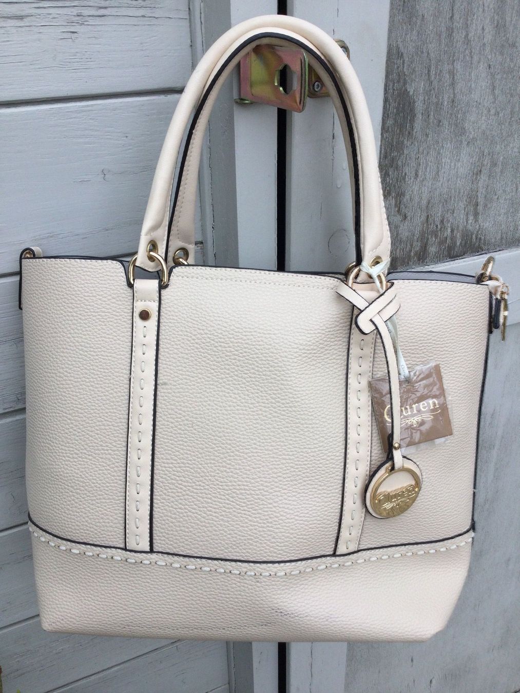 Taschen für Damen: Sac à main + Pochette beige clair AUREN – Neu und originalverpackt aus Agiez von chouchanelle 7