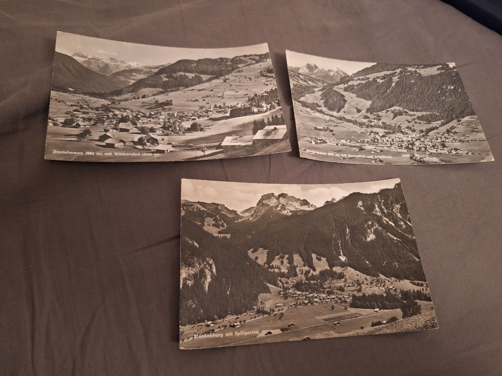 Cartoline postali: 3 Ansichtskarten Zweisimmen – Usato da Schaffhausen venduto da RicardoSchaffhausen