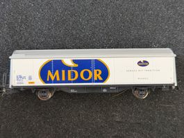 Modelleisenbahn Waggon MIDOR Migros - Genuss mit Tradition