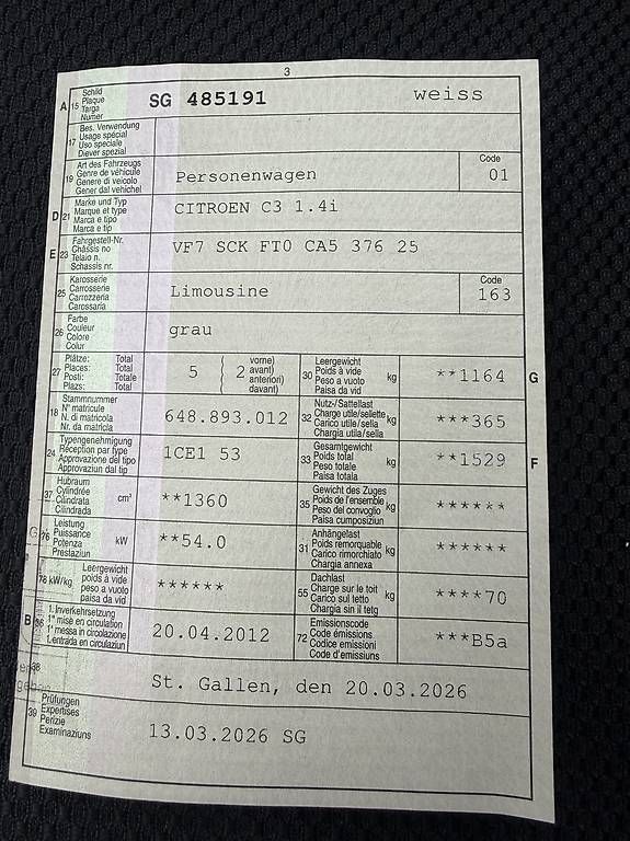 Autos: Citroen C3 1.4 Tonic – Gebraucht aus Rheineck von Helvetia1964 4
