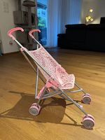 Puppenbuggy in Rosa mit Leopardenmuster