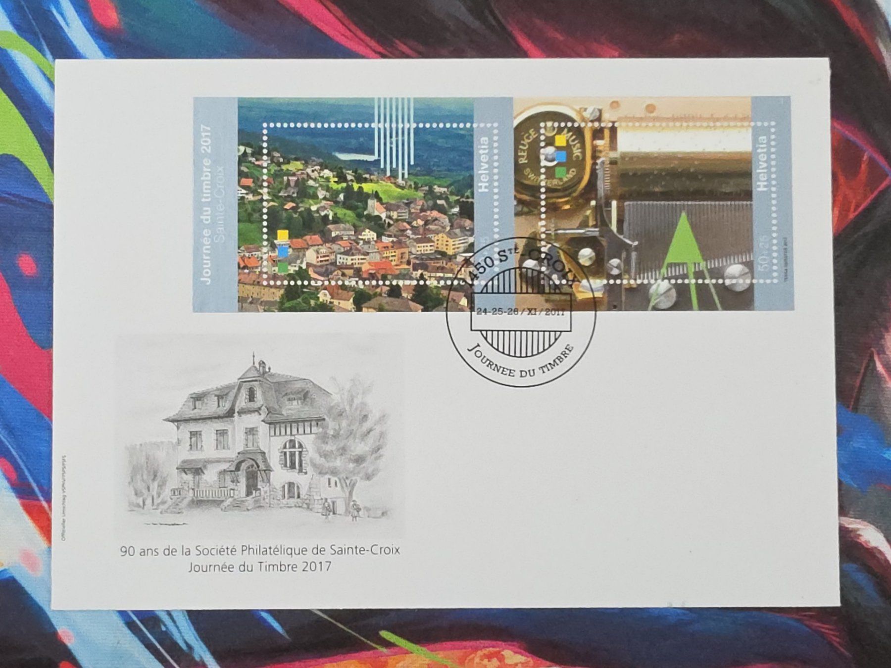 Tutti i francobolli: CL29 Enveloppe + Timbre Suisse 2017 – Usato da Cousset venduto da Patrick_Collections