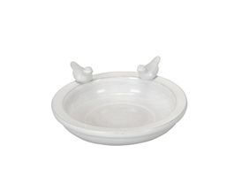 Vogeltränke weiss Terracotta 31cm