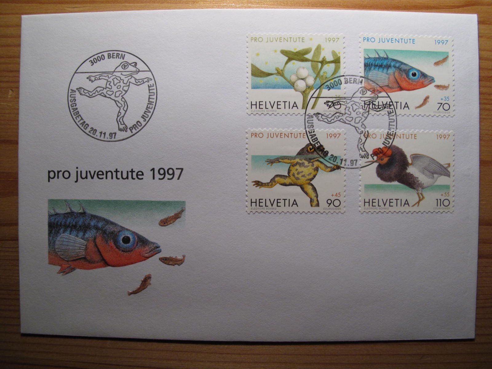 Tutti i francobolli: Pro Juventute 1997 FDC – Usato da Wil SG venduto da fva01
