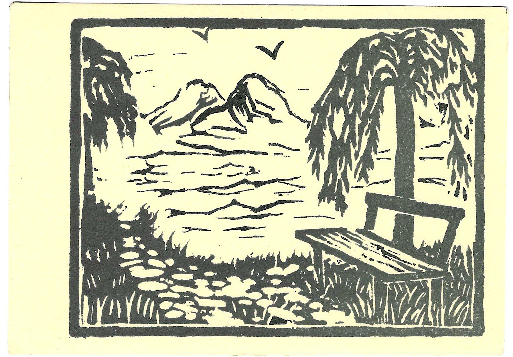 Cartoline postali: Carte postale linogravure env.1936 – Usato da Tavannes venduto da Zitume