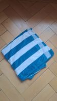 Badetuch blau weiss gestreift, neuwertig, normalgross