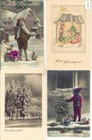4 AK - Frohe Weihnachten - Heureux Noel