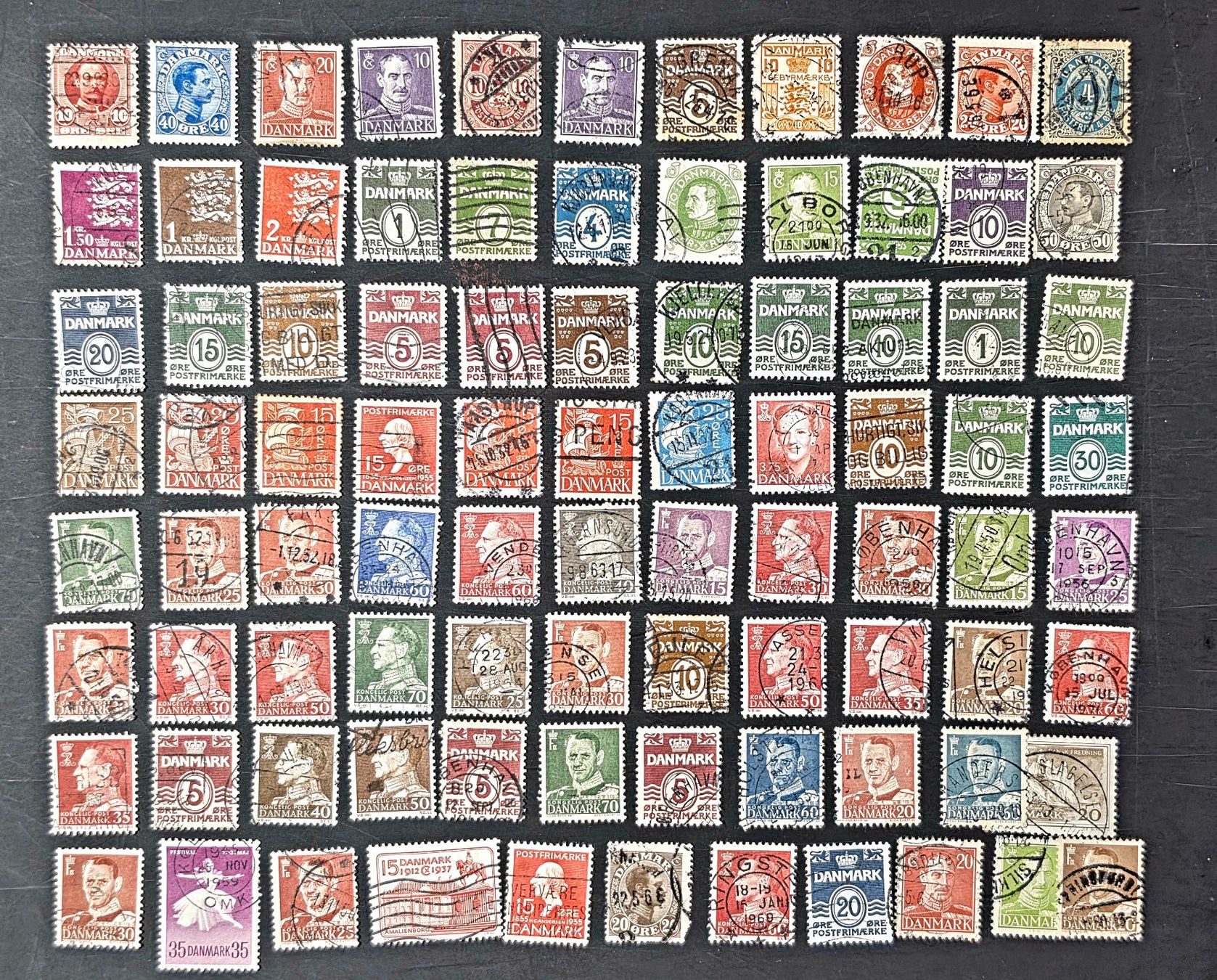Tutti i francobolli: DANMARK DÄNEMARK SAMMLUNG ALTER BRIEFMARKEN GEBRAUCHT – Usato da Düdingen venduto da Quartierstrasse