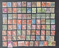 DANMARK DÄNEMARK SAMMLUNG ALTER BRIEFMARKEN GEBRAUCHT