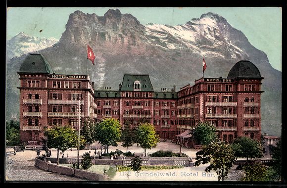 Cartes postales: AK Grindelwald, Hotel Bär – D'occasion à Berlin par bartko-reher