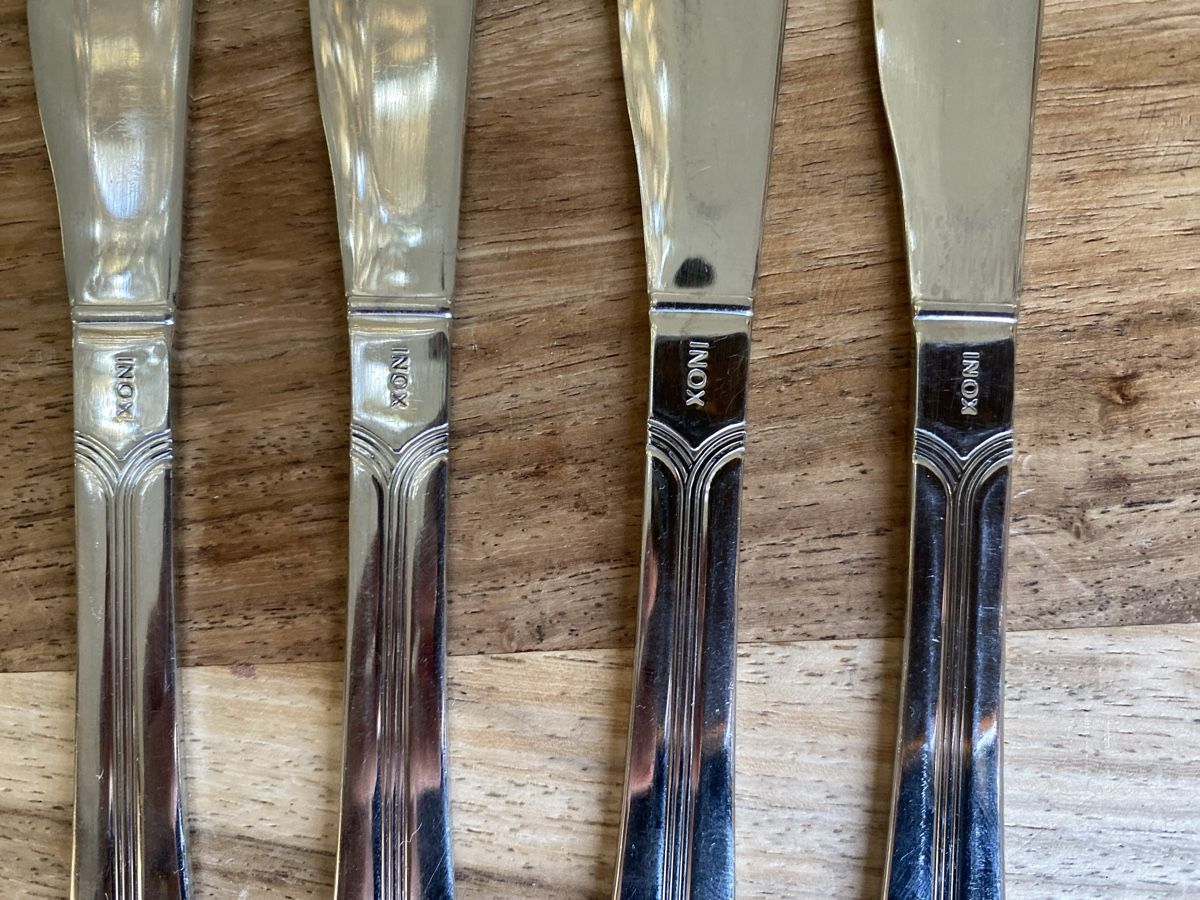 Set di posate: 4 Messer INOX, Vintage Design – Usato da Thörishaus venduto da luc_nsv9 2