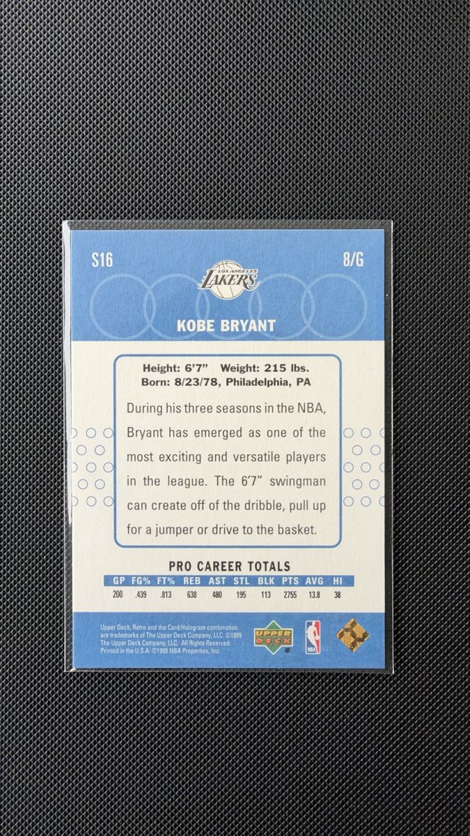 Nba Sammelbilder & Trading cards: Kobe Bryant Upper Deck NBA New School 1999 – Gebraucht aus Affoltern am Albis von mr_choppa 1